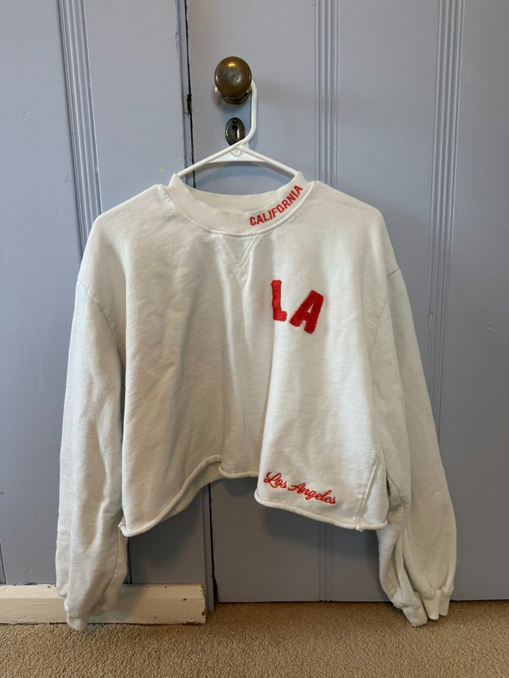 Zara Cropped LA Sweatshirt